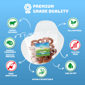 Beef Bladder Ring 3''-4''